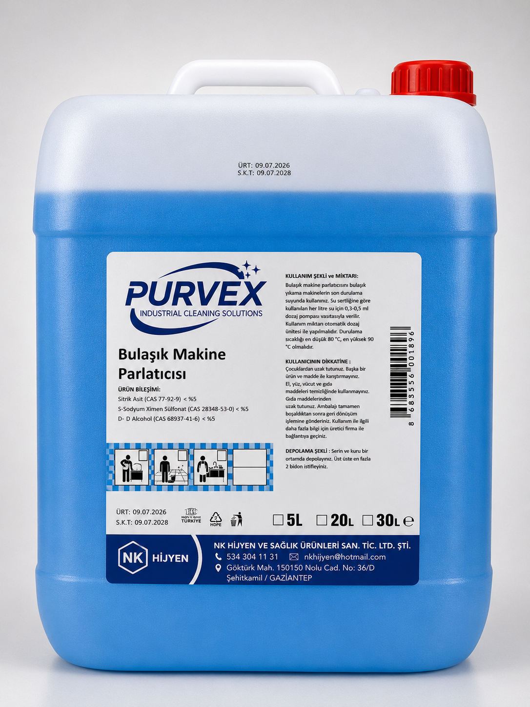 Bulaşık Makinası Parlatıcı-30L