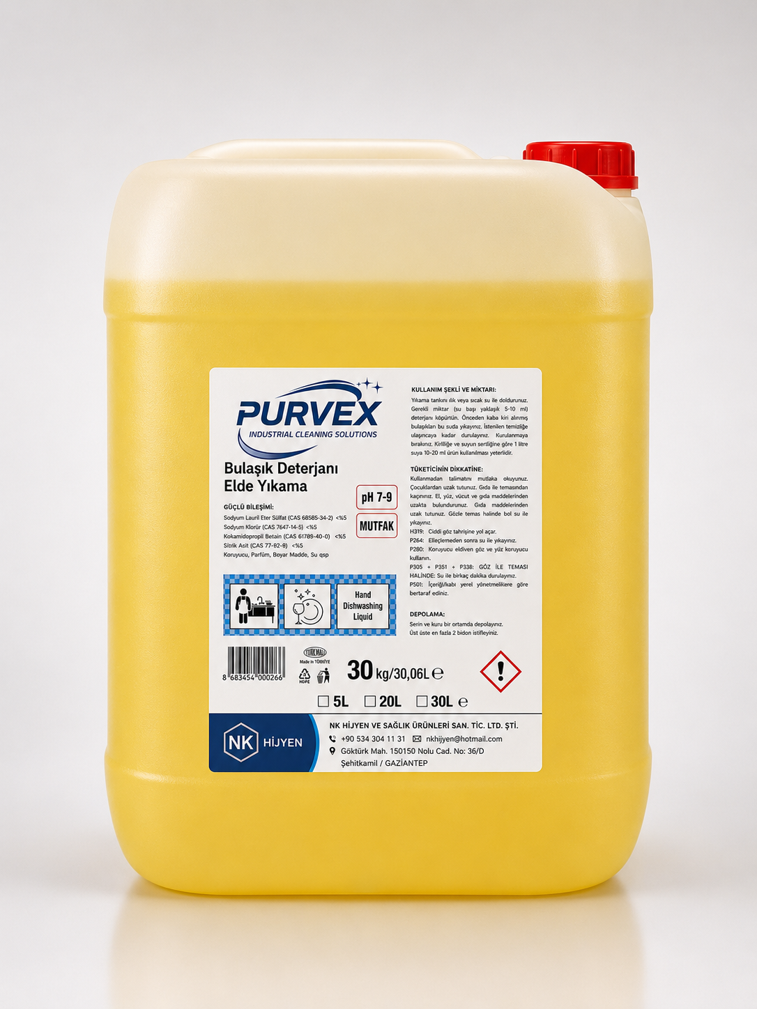 Bulaşık Deterjanı Elde Yıkama-30L
